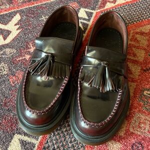 Dr. Martens Cherry Red Adrian Tassel Loafers | Women’s Size 8 | Men’s size 6